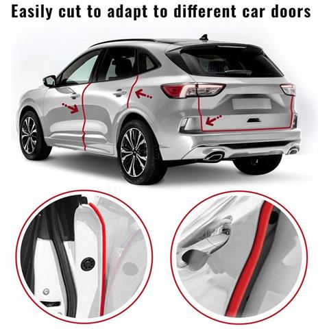 Profili Salvaporta Paracolpi Per Auto, Cromo, 2 Pezzi 650 Mm - Foto 5