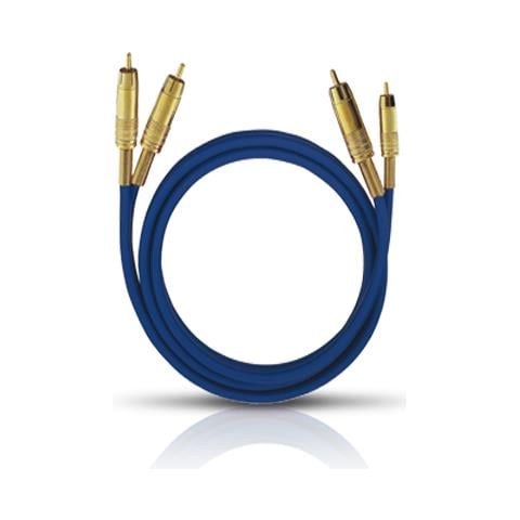 2039 cavo audio 10 m 2 x RCA Blu - Foto 1