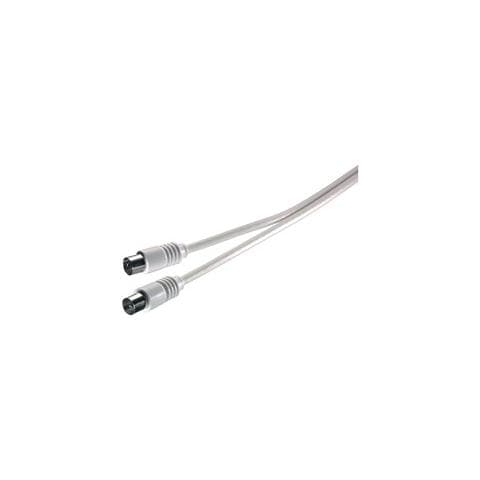 Coaxial plug / Coaxial socket, 5m, Grigio, Coaxial plug, Coaxial socket - Foto 1