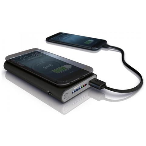 Pb-8000 Batteria Portatile Nero, Grigio 8000 Mah Carica Wireless - Foto 3