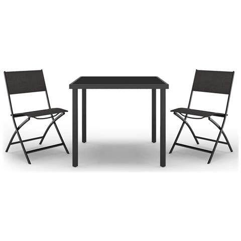 Set Da Pranzo Per Esterni 3 Pz In Acciaio - Foto 1