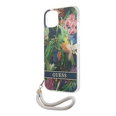 Hard Cover Flower Strap Blue, Fr Iphone 13 Mini, Guhcp13shflsb (guhcp13shflsb) - Foto 1