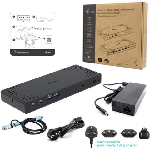 Docking Station per Doppio Display i-Tec USB 3.0 / USB-C / Thunderbolt 3 Gen2 + Alimentazione 100 W - Foto 3