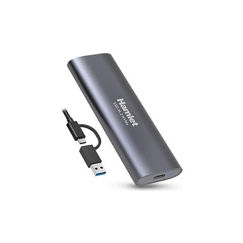 HXDM2-10GY Contenitore di Unità di Archiviazione Box Esterno SSD Nero M. 2 - Foto 1