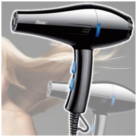 Trade Shop - Asciugacapelli Phon Professionale Q-f661 2200 Watt Portatile Con Ioni Negativi - Foto 1