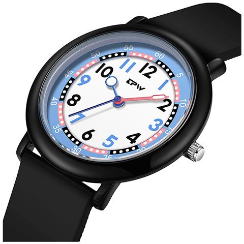 Orologio Quartz Per Bambini Impermeabile Modello Flex, Nero - Foto 2