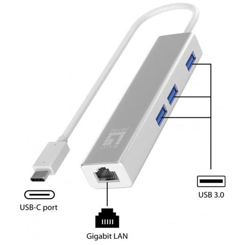 Usb-0504 Scheda Di Rete E Adattatore Ethernet 1000 Mbit /s - Foto 3