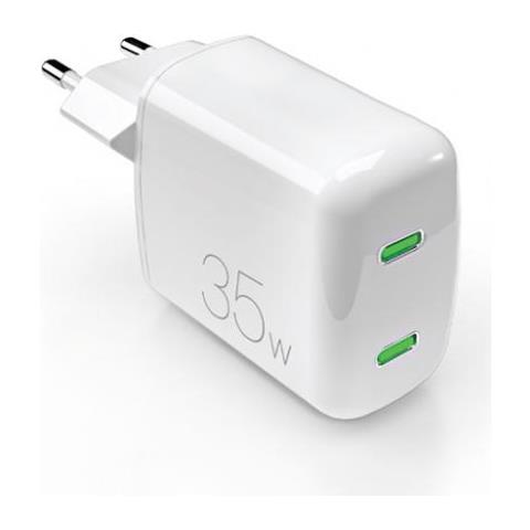 Ricaricatore Rapido PUFCUSBCC35WGWHI Per Computer portatile Smartphone Tablet Colore Bianco - Foto 1