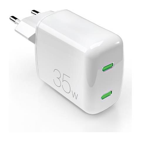 Ricaricatore Rapido PUFCUSBCC35WGWHI Per Computer portatile Smartphone Tablet Colore Bianco - Foto 2