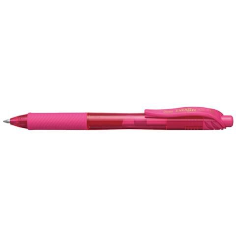 EnerGel X Penna retrattile a clip Rosa - Foto 1