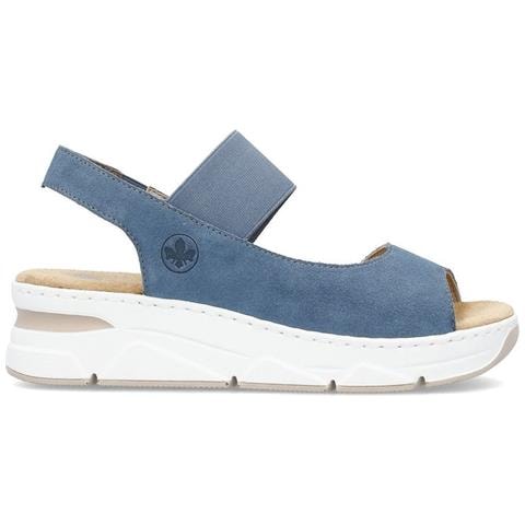 Blue Casual Open Sandals Sandali Sintetico E Tessile Scarpe Donna Blu Eu 40, V2010-14 - Foto 2