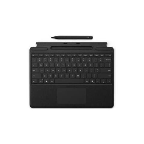 Microsoft Surface Pro Keyboard With Slim Pen For Business Qwerty Inglese Microsoft Cover Port Nero - Foto 1