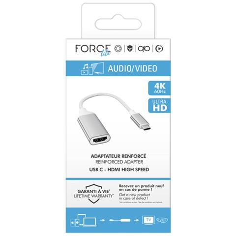 Adattatore Rinforzato Da Usb-c A Hdmi Ad Alta Velocità, Bianco - Foto 3
