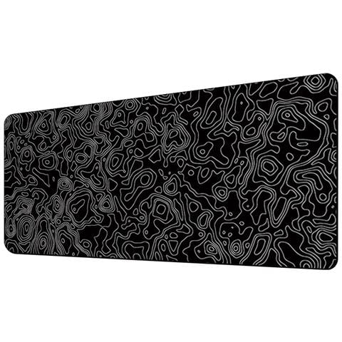 Tappetino Per Mouse Con Motivo Floreale Artistico Black L - Foto 3