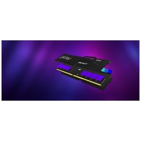 FURY Beast 64 GB 6000 MT /s DDR5 CL40 DIMM (Kit da 4 moduli) RGB XMP - Foto 2