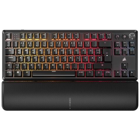 K70 CORE TKL tastiera Gaming USB + RF Wireless + Bluetooth QWERTZ Tedesco Nero - Foto 1