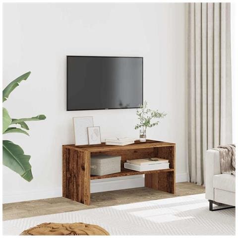Mobile Porta Tv Legno Antico 80x40x40 Cm In Legno Multistrato - Foto 1
