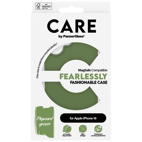 CARE by PG Green MagSafe iPhone16 6.1 custodia per cellulare Cover Trasparente - Foto 4