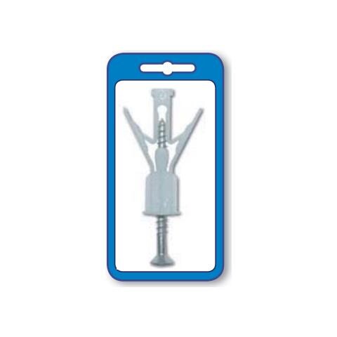 - 5 Tasselli In Nylon A Farfalla Con Viti Tps D.10mm - Foto 1