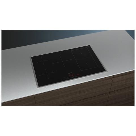 Piano Cottura iQ500 ED845HWB1E a Induzione 5 Zone Cottura da 80 cm Vetroceramica Nero /Inox - Foto 4