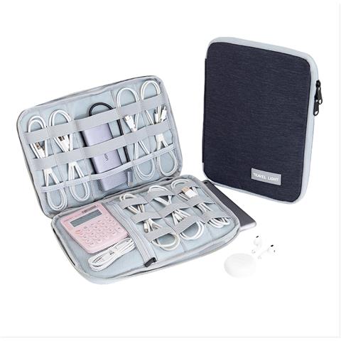 Elegante Custodia Organizer Digitale 2 In 1 Per Ipad E Accessori Grey - Foto 2