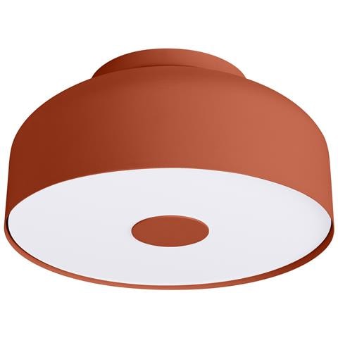Lampada Da Soffitto Omiq Rosso Ocra Sl. 1681 - Moderno Lampada Da Soffitto Ocra Rossa 15x30x30 Cm - Foto 1