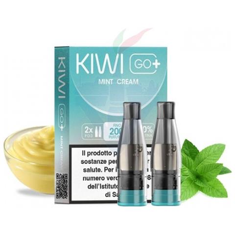 10mg Mint Cream - Pod Precaricata Kiwi Go Plus - 2 Pezzi - Kiwi Vapor - Foto 1