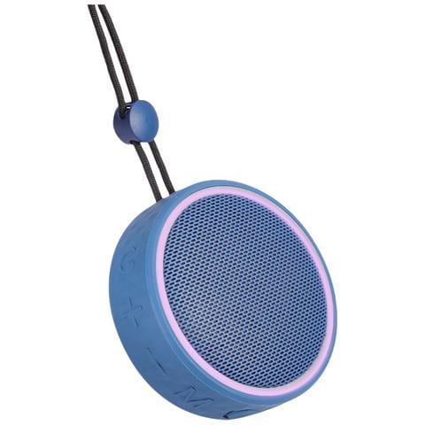 Altoparlante Bluetooth Portatile Con Cordino Fm0208 Con Aspirazione Magnetica Blue - Foto 1