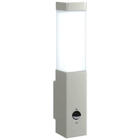 Lampada da parete da esterno con sensore Argento Acciaio inossidabile IP44 - Foto 9