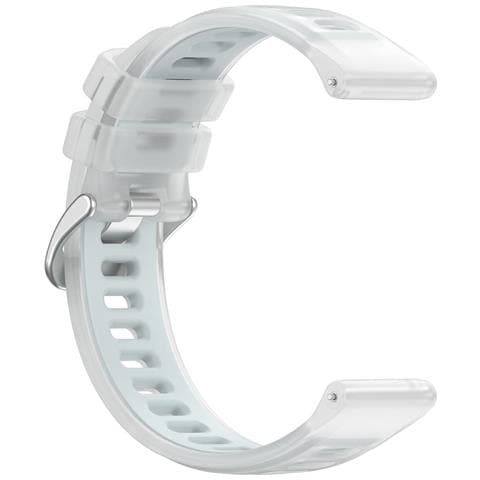 Cinturino In Gelatina Da 22 Mm Per Garmin Forerunner 570 White - Foto 2