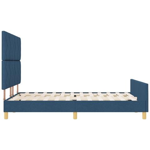 Struttura del letto in tessuto blu 140x200 cm - Foto 9