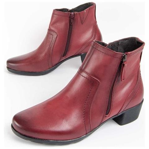 Stivale Con Tacco Botilina4 Bordeaux. - Foto 1