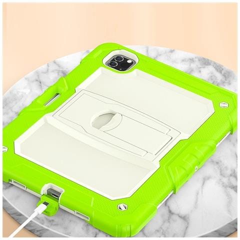 Custodia Per Ipad Pro 5/4/3 12.9” Con Supporto E Tracolla Verde - Foto 4