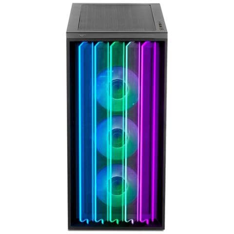 PC Case Mirage S Mid Tower in vetro temperato ARGB USB-C 3.2 Nero - Foto 3