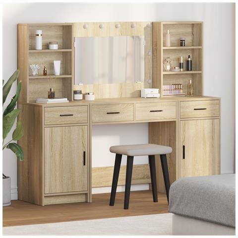 Set Comò 3 Pezzi in Legno Ingegnerizzato Rovere Sonoma - Foto 2