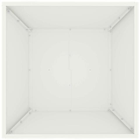 Vaso a Ciotola da Giardino 5 pcs Bianco 50 x 50 x 15 cm Acciaio - Foto 8