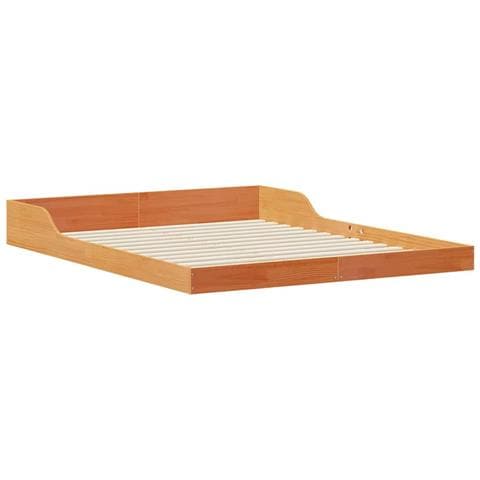 Struttura del letto Cera marrone 140 x 210 cm - Foto 1