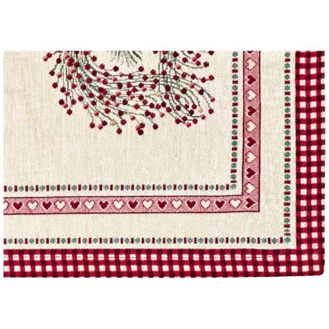 Tovaglia Centrino Runner Tavolo Fantasie Natalizie Centrotavola Cinigliato Made Italy 40x130 Elfo Stella - Foto 2