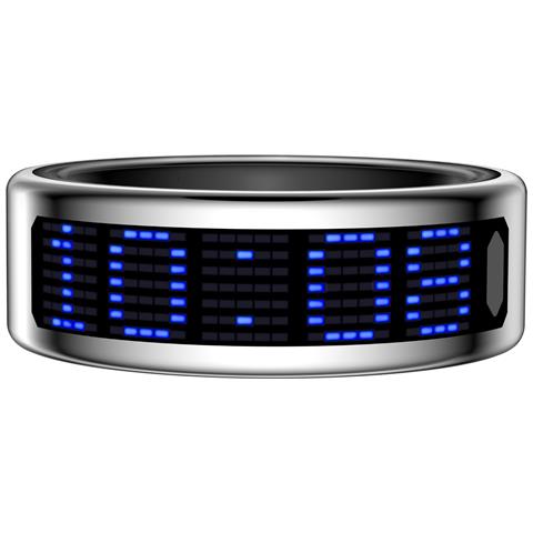 Smart Ring Con Display: Controllo Touch, Monitoraggio Fitness E Telecomando Silver 10 - Foto 2