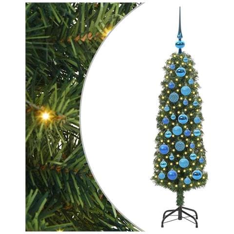 Albero di Natale artificiale con 150 LED Verde 120 cm - Foto 1