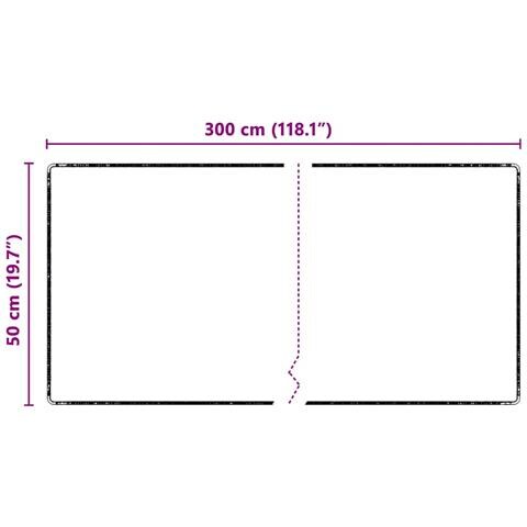 Runner in Moquette Nero 50 x 300 cm 100% Polipropilene Tuft - Foto 7