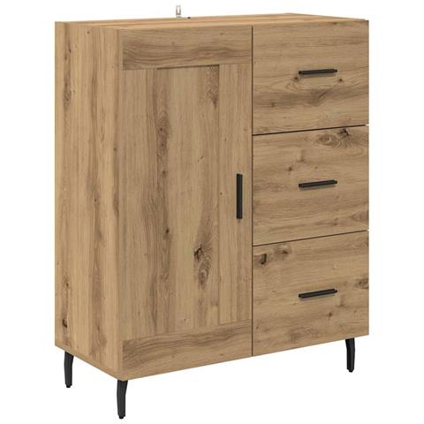 Credenza con cassetto Rovere artigianale 69,5 x 34 x 90 cm - Foto 1
