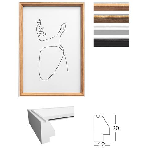 Silhouette Struttura In Legno, 20x30 Cm, Natura - Foto 2