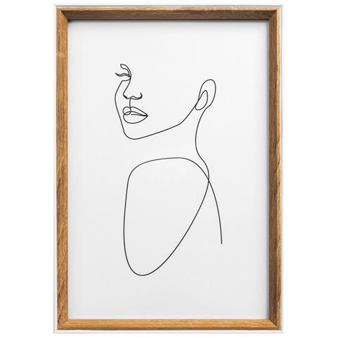 Silhouette Struttura In Legno, 20x30 Cm, Natura - Foto 1