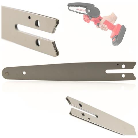 Guida Catena 10"" Per Motosega Elettrica - Acciaio Di Alta Qualità, Resistente E Facile Da Installare | Lunghezza 10"", Passo 3/8"", Spessore 1,3mm - Foto 1