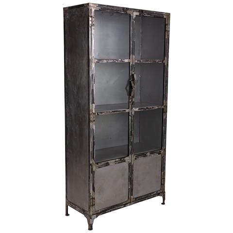 Vetrina In Metallo Nero 90x40x190h - Foto 1
