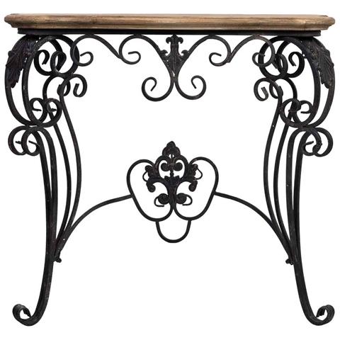 Console In Legno E Metallo Finitura Invecchiata 87x41x80h Cm - Foto 2