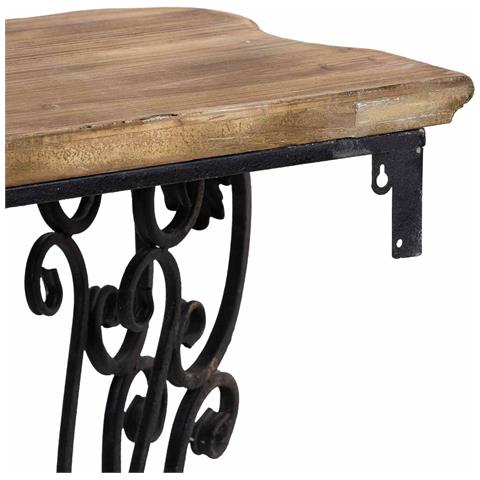Console In Legno E Metallo Finitura Invecchiata 87x41x80h Cm - Foto 8