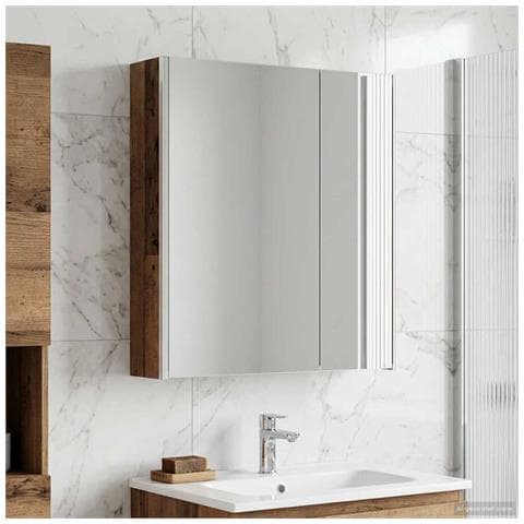 Mobiletto per specchio da bagno Legno vecchio - Foto 2