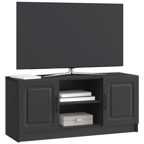 Mobile TV Nero 102 x 34,5 x 47 cm Legno ingegnerizzato - Foto 2